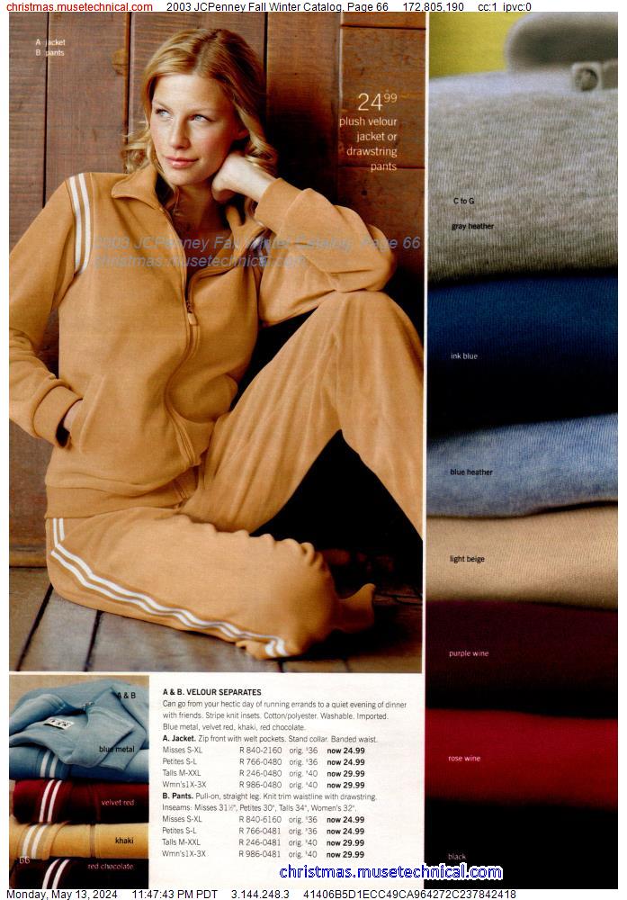 2003 JCPenney Fall Winter Catalog, Page 66