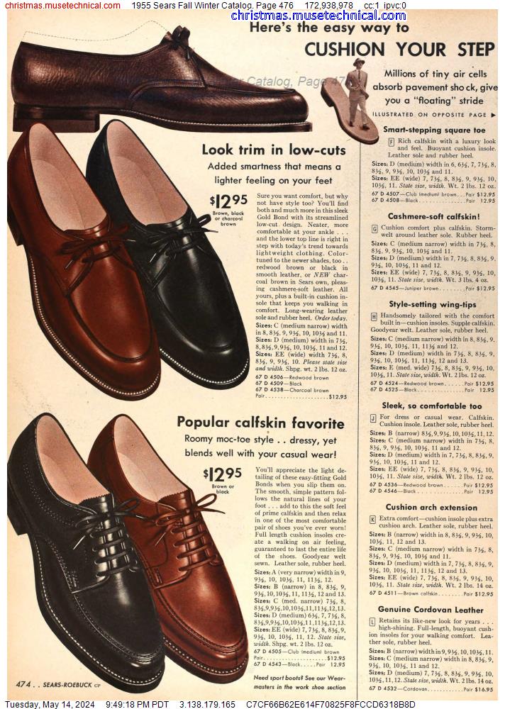 1955 Sears Fall Winter Catalog, Page 476