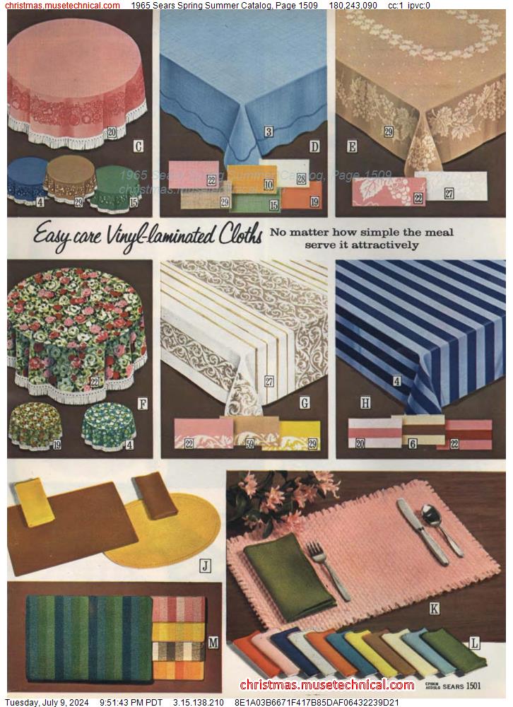 1965 Sears Spring Summer Catalog, Page 1509