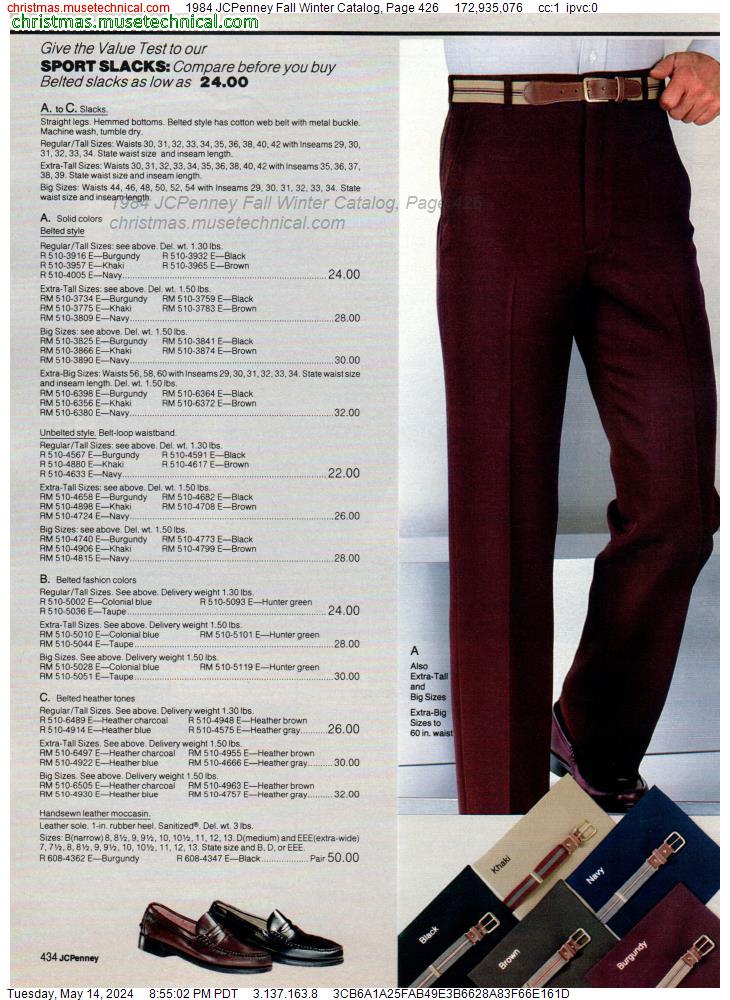 1984 JCPenney Fall Winter Catalog, Page 426