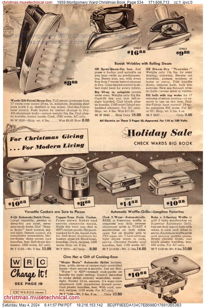 1959 Montgomery Ward Christmas Book, Page 534