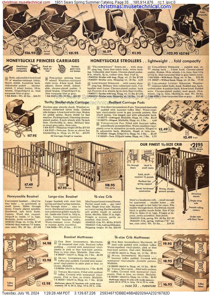 1951 Sears Spring Summer Catalog, Page 35