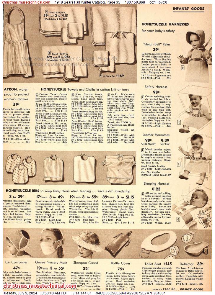 1948 Sears Fall Winter Catalog, Page 35