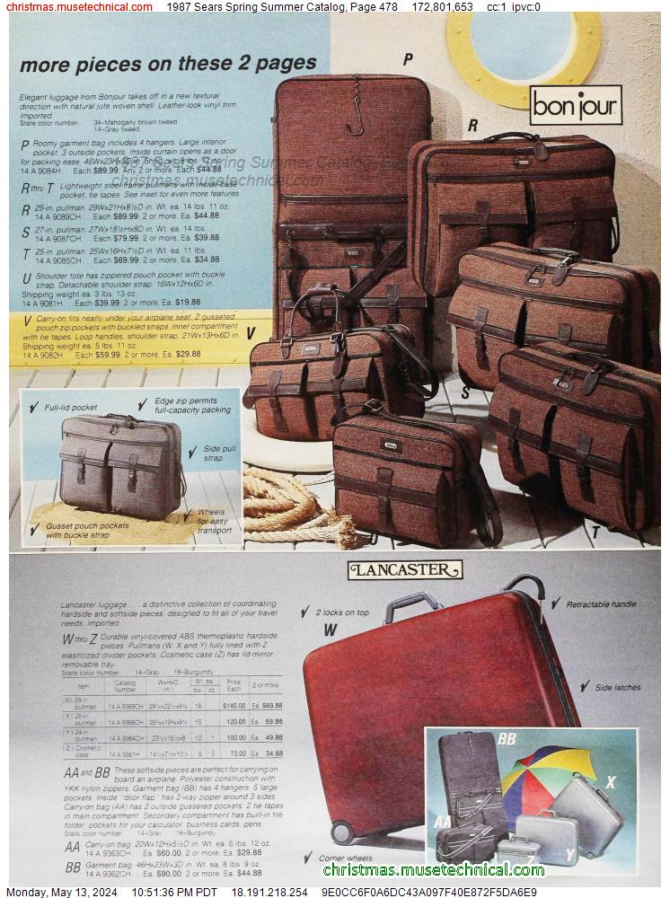 1987 Sears Spring Summer Catalog, Page 478