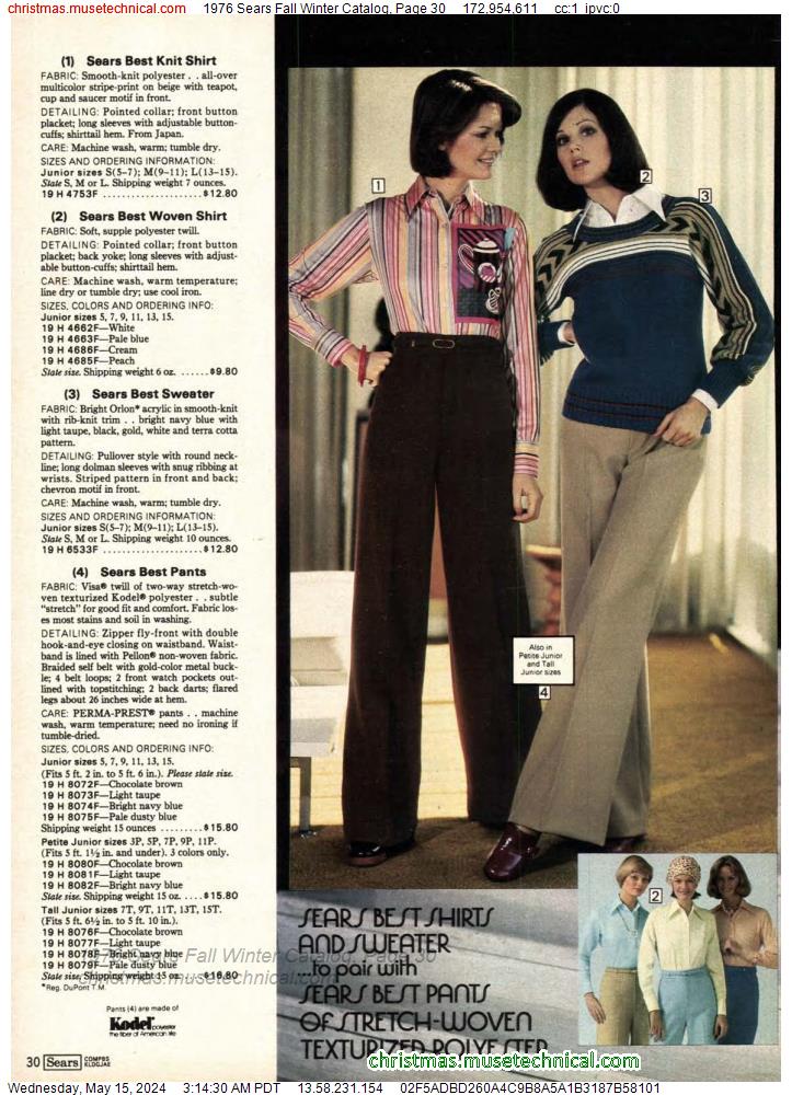 1976 Sears Fall Winter Catalog, Page 30