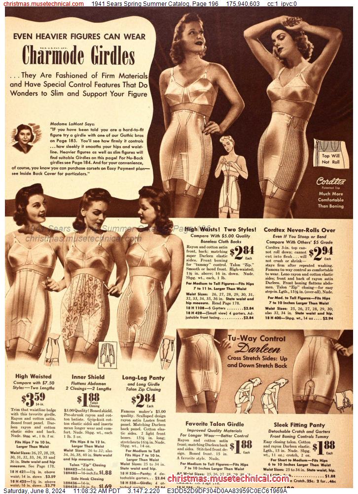 1941 Sears Spring Summer Catalog, Page 196