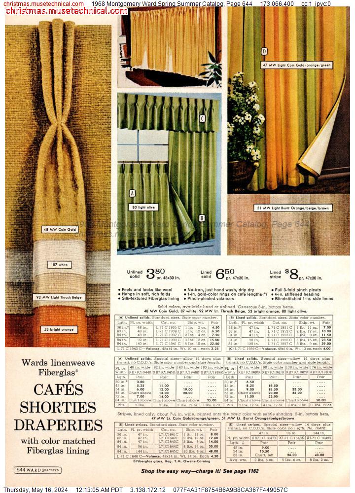 1968 Montgomery Ward Spring Summer Catalog, Page 644