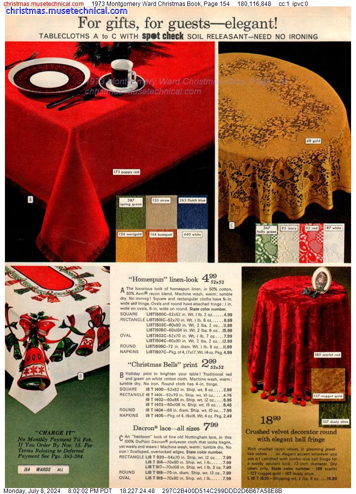 1973 Montgomery Ward Christmas Book, Page 154