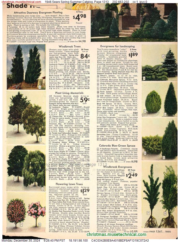 1946 Sears Spring Summer Catalog, Page 1313