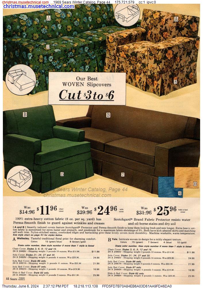 1969 Sears Winter Catalog, Page 44