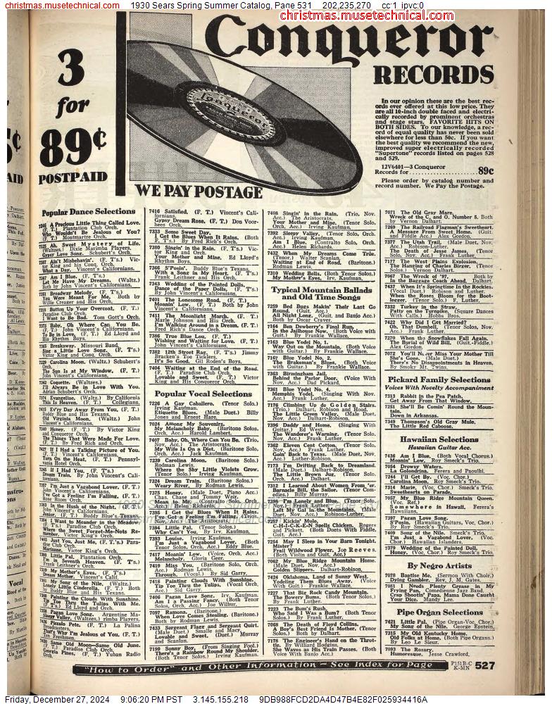 1930 Sears Spring Summer Catalog, Page 531