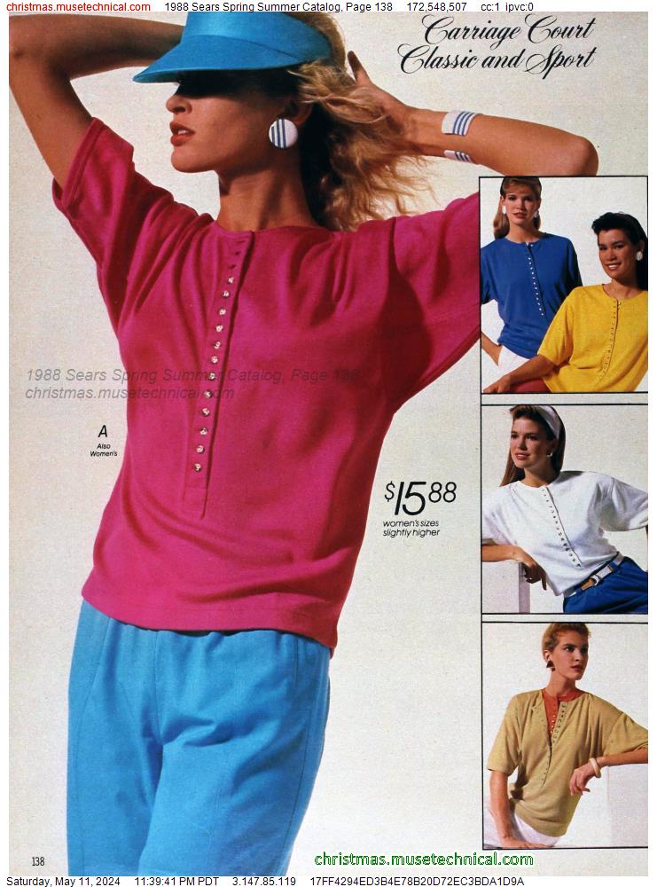 1988 Sears Spring Summer Catalog, Page 138