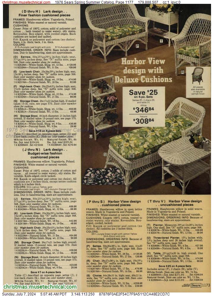 1976 Sears Spring Summer Catalog, Page 1177