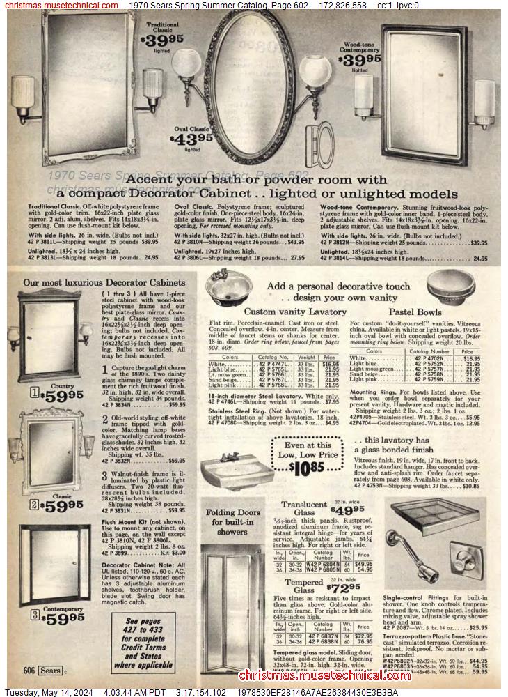 1970 Sears Spring Summer Catalog, Page 602