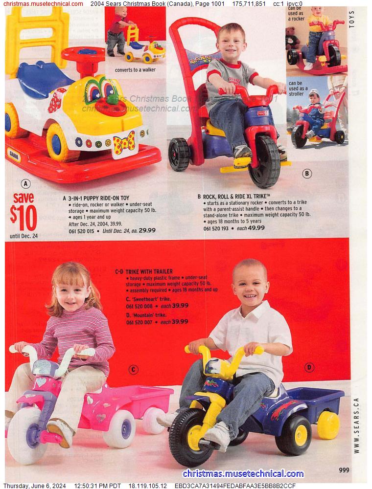 2004 Sears Christmas Book (Canada), Page 1001