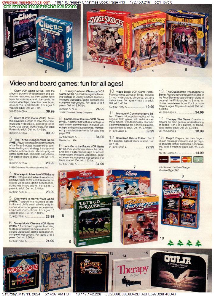 1987 JCPenney Christmas Book, Page 413