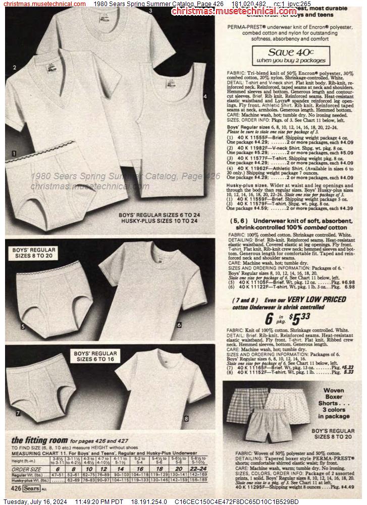 1980 Sears Spring Summer Catalog, Page 426