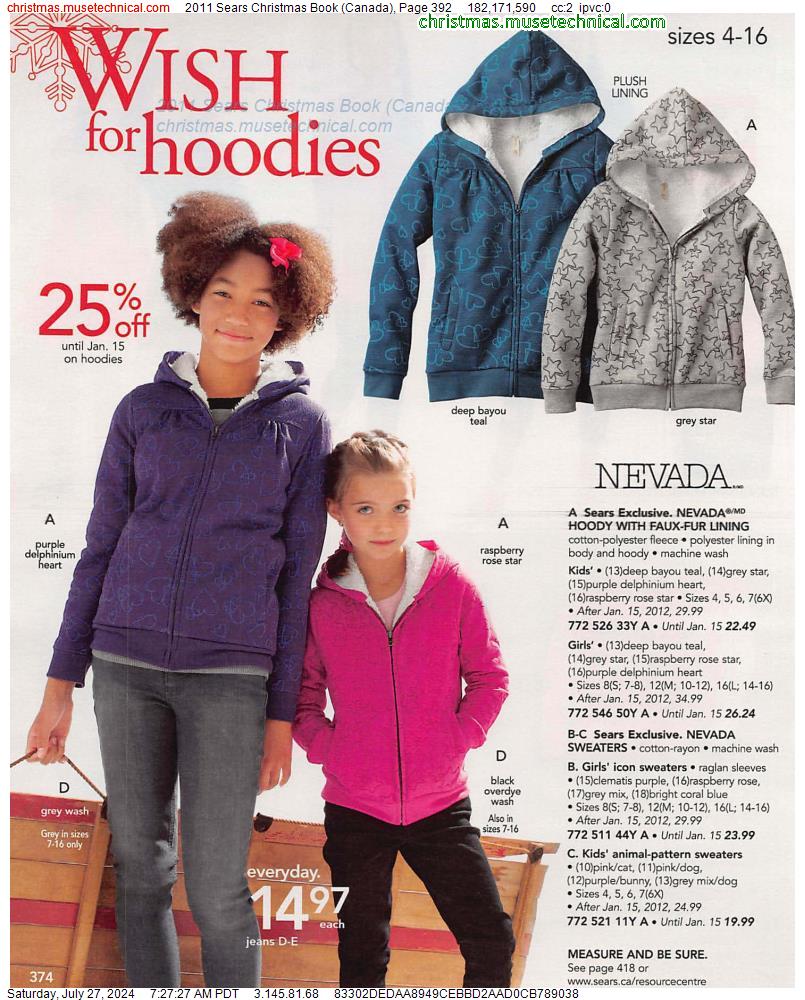 2011 Sears Christmas Book (Canada), Page 392
