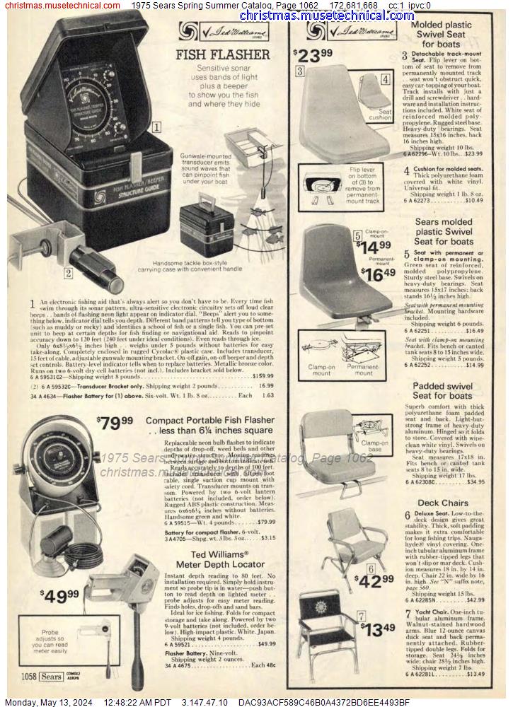 1975 Sears Spring Summer Catalog, Page 1062