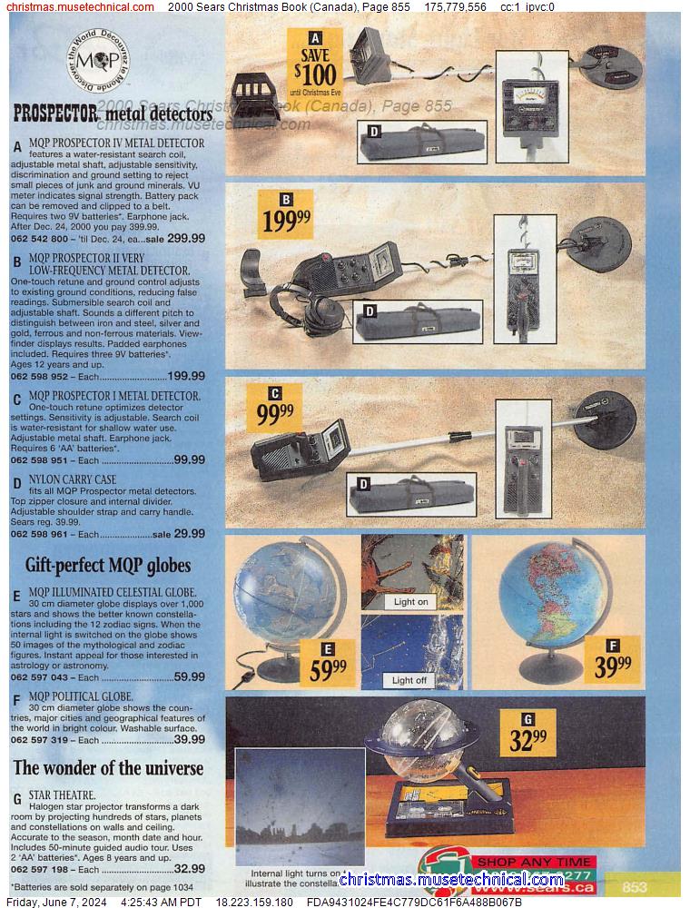 2000 Sears Christmas Book (Canada), Page 855
