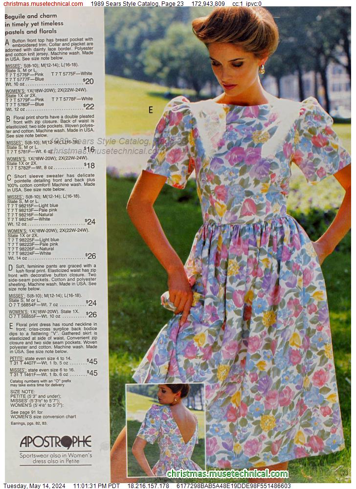 1989 Sears Style Catalog, Page 23