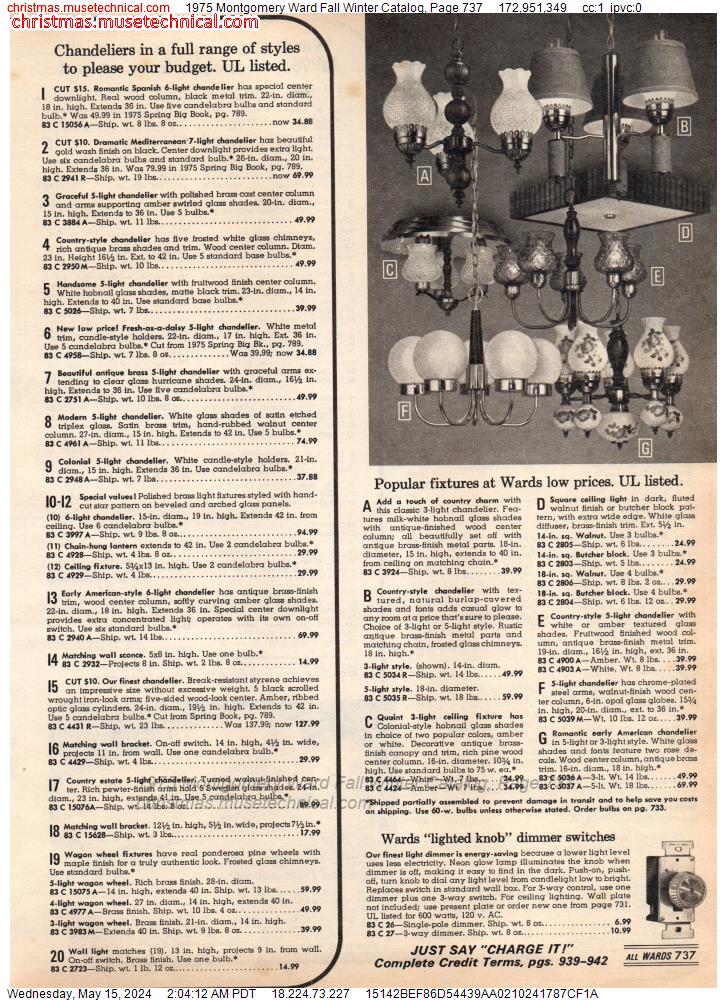1975 Montgomery Ward Fall Winter Catalog, Page 737