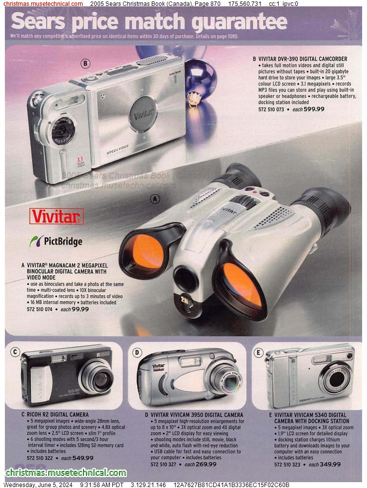 2005 Sears Christmas Book (Canada), Page 870