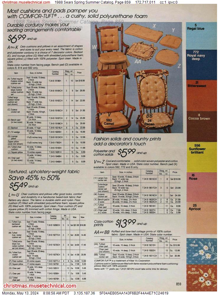 1988 Sears Spring Summer Catalog, Page 859