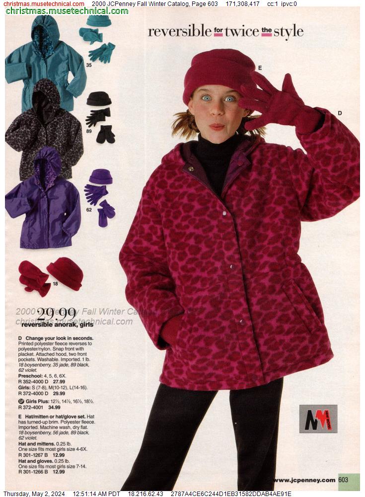 2000 JCPenney Fall Winter Catalog, Page 603