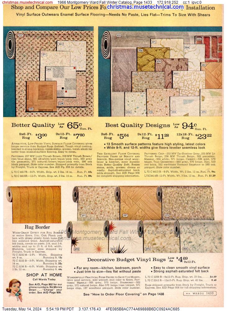 1966 Montgomery Ward Fall Winter Catalog, Page 1433