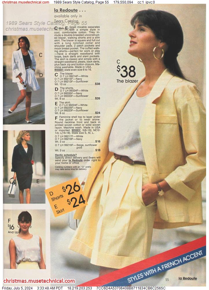 1989 Sears Style Catalog, Page 55