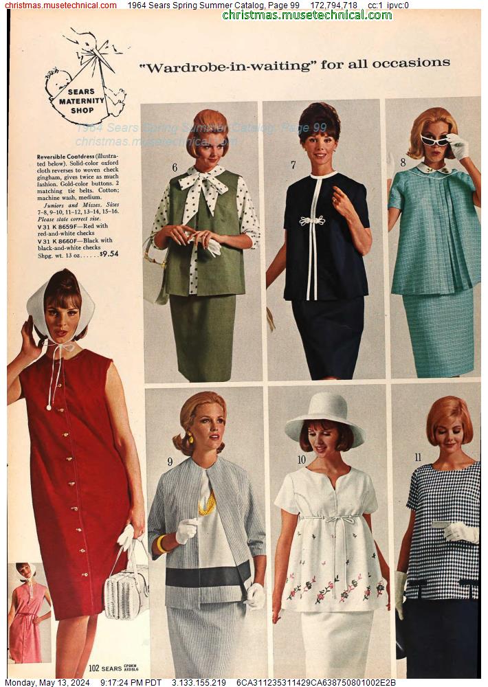 1964 Sears Spring Summer Catalog, Page 99