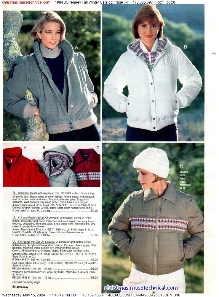 1984 JCPenney Fall Winter Catalog, Page 44