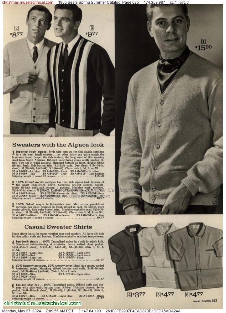 1965 Sears Spring Summer Catalog, Page 625
