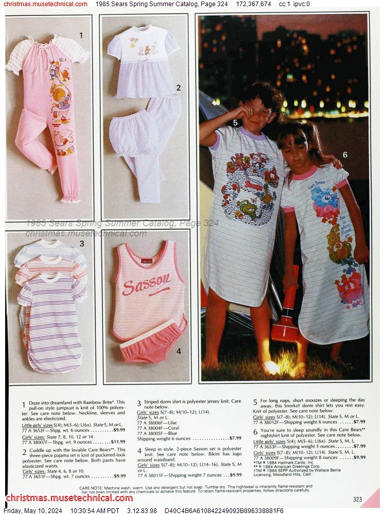 1985 Sears Spring Summer Catalog, Page 324