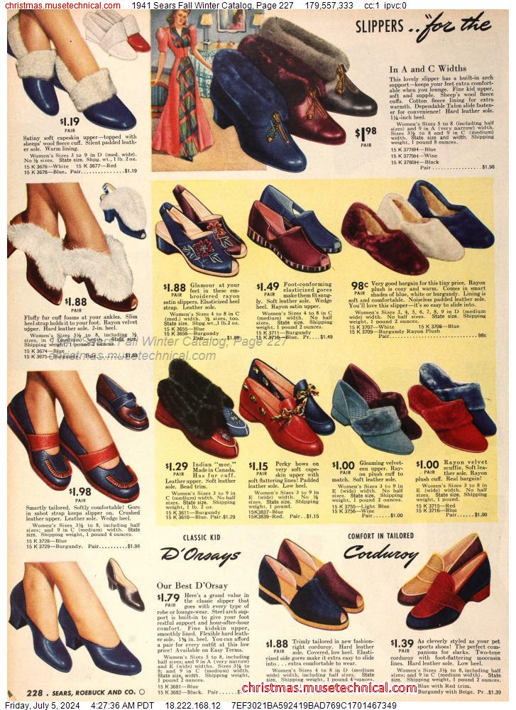 1941 Sears Fall Winter Catalog, Page 227