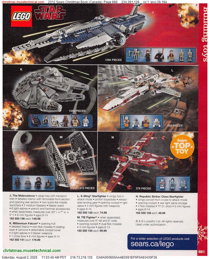 2012 Sears Christmas Book (Canada), Page 689