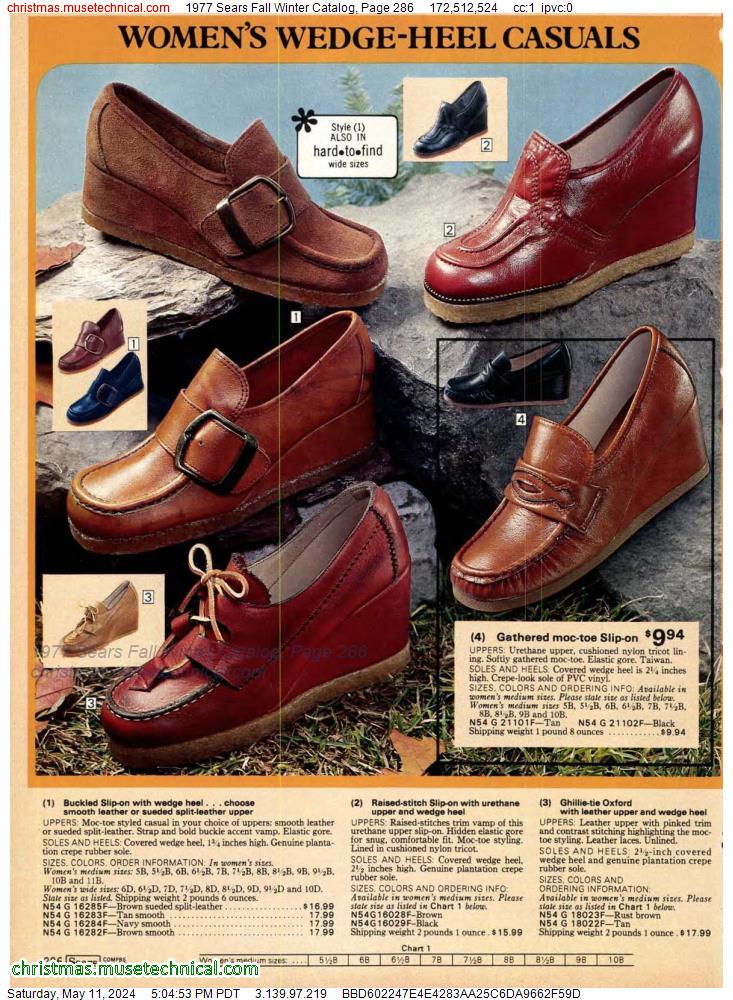 1977 Sears Fall Winter Catalog, Page 286