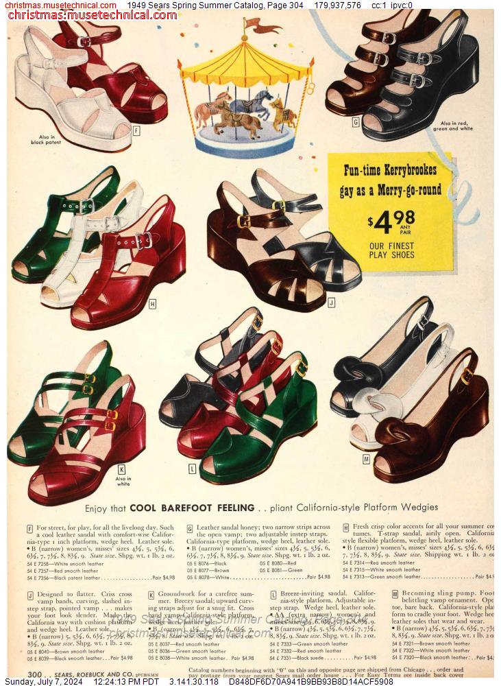 1949 Sears Spring Summer Catalog, Page 304
