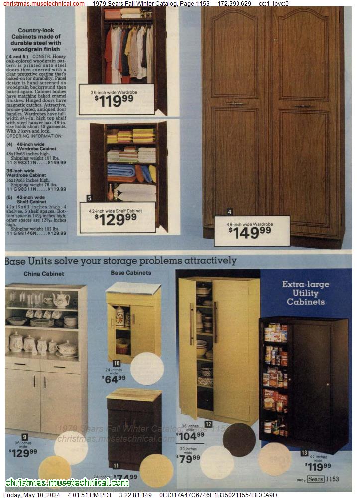 1979 Sears Fall Winter Catalog, Page 1153