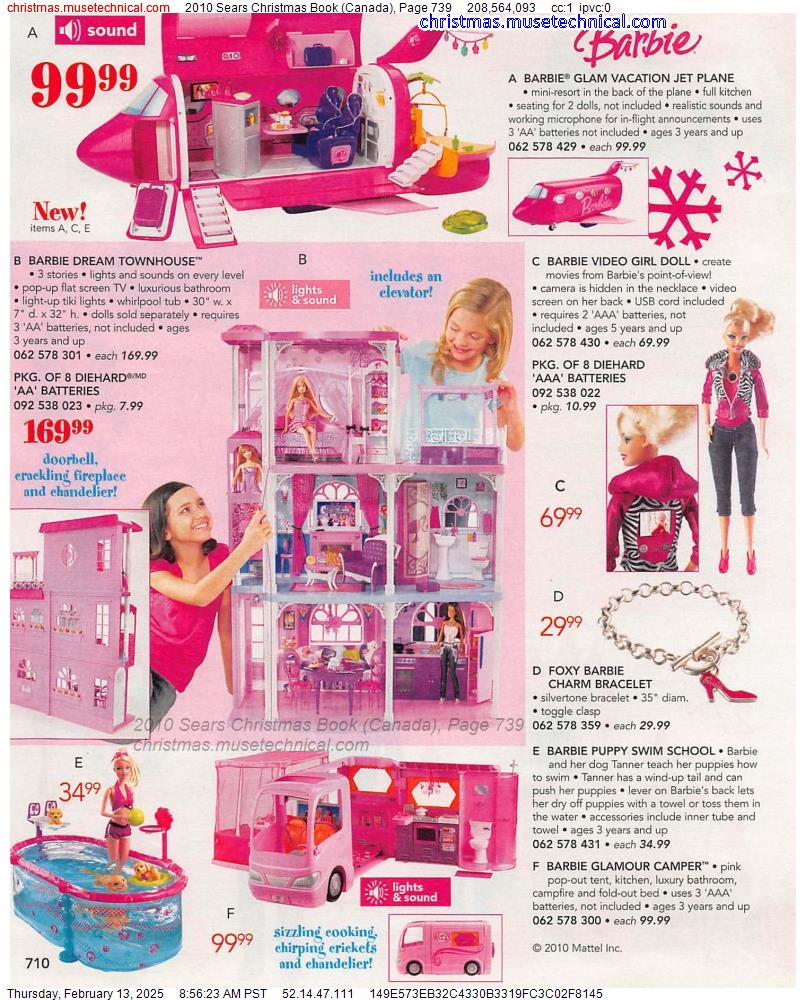 2010 Sears Christmas Book (Canada), Page 739