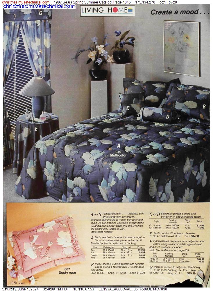 1987 Sears Spring Summer Catalog, Page 1045