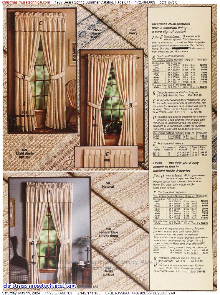 1987 Sears Spring Summer Catalog, Page 671