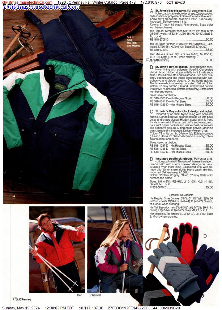 1990 JCPenney Fall Winter Catalog, Page 478