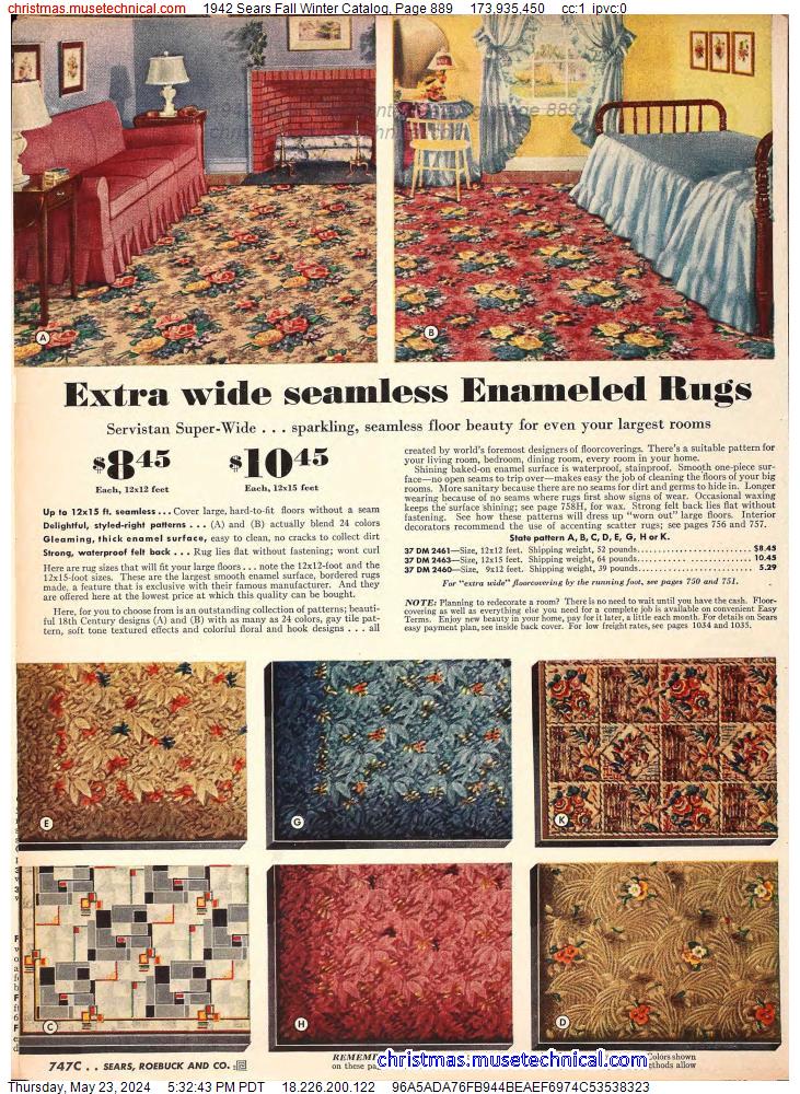 1942 Sears Fall Winter Catalog, Page 889