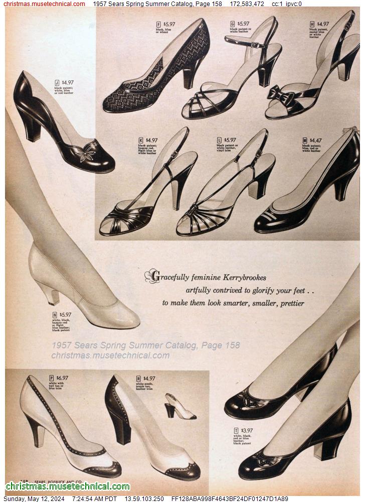 1957 Sears Spring Summer Catalog, Page 158