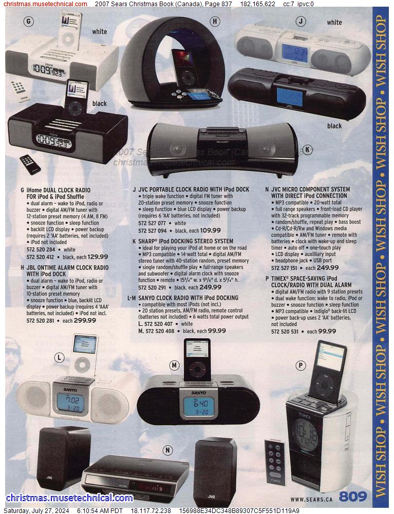 2007 Sears Christmas Book (Canada), Page 837