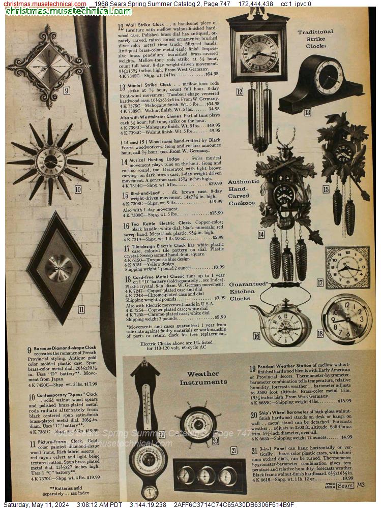 1968 Sears Spring Summer Catalog 2, Page 747