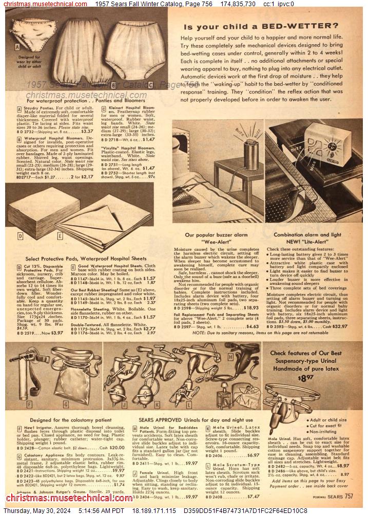 1957 Sears Fall Winter Catalog, Page 756