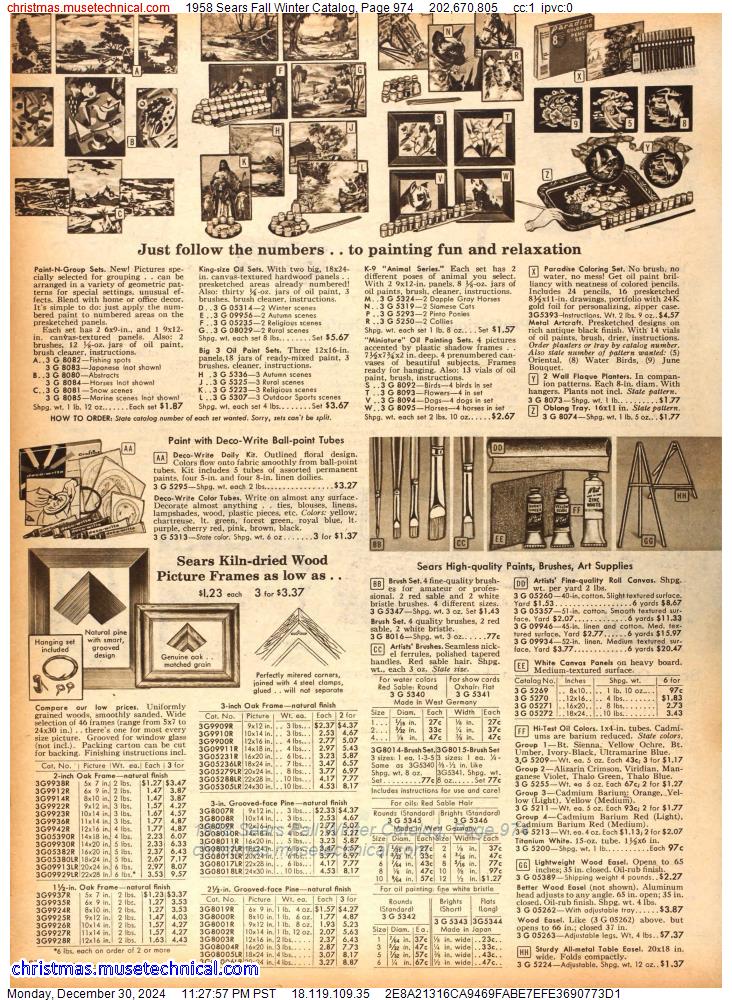 1958 Sears Fall Winter Catalog, Page 974